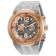 Invicta Men's Chronograph Watch - Aviator Grey and Rose Gold Dial Bracelet | 31590