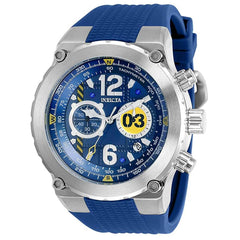 Invicta Men's Chronograph Watch - Aviator Japanese Quartz Blue Silicone Strap | 31581