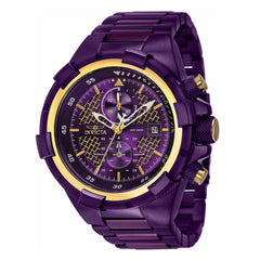 Invicta Men's Chronograph Watch - Aviator Purple Stainless Steel Bracelet | 40816