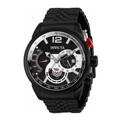 Invicta Men's Chronograph Watch - Aviator Quartz Black and Silver Dial Steel | 39667