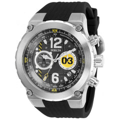 Invicta Men's Chronograph Watch - Aviator Quartz Date Black Silicone Strap | 31579