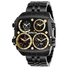 Invicta Men's Chronograph Watch - Aviator Zulu Time Black Case Bracelet | 35200