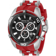 Invicta Men's Chronograph Watch - Bolt Black and Silver Dial Strap | 31310