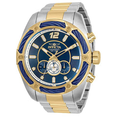 Invicta Men's Chronograph Watch - Bolt Blue and Silver Dial Two Tone Bracelet | 31473