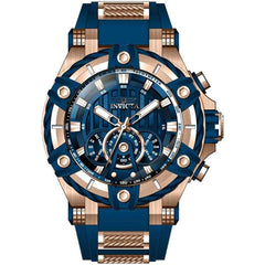 Invicta Men's Chronograph Watch - Bolt Blue Dial Two Tone Strap | 30043
