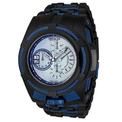 Invicta Men's Chronograph Watch - Bolt Blue MOP Dial Stainless Steel bracelet | 19421