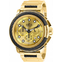 Invicta Men's Chronograph Watch - Bolt Gold Tone Dial Bracelet | 27494