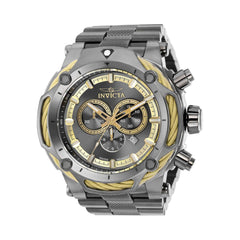 Invicta Men's Chronograph Watch - Bolt Khaki and Charcoal Dial Gunmetal Case | 37034