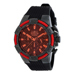 Invicta Men's Chronograph Watch - Bolt Quartz Black Dial Silicone Strap | 39318