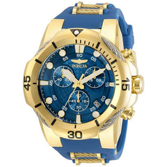 Invicta Men's Chronograph Watch - Bolt Quartz Blue and Gold Strap | 31169