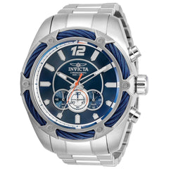 Invicta Men's Chronograph Watch - Bolt Quartz Blue and Silver Dial Bracelet | 31470