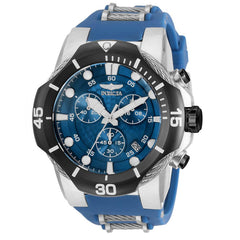 Invicta Men's Chronograph Watch - Bolt Quartz Blue and Silver Strap | 31167
