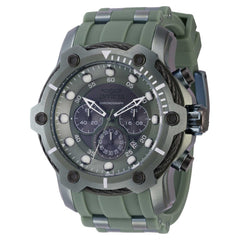 Invicta Men's Chronograph Watch - Bolt Quartz Gunmetal and Green Dial Strap | 40824