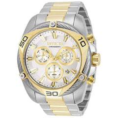 Invicta Men's Chronograph Watch - Bolt Quartz Silver and Gold Dial Bracelet | 31319