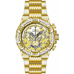 Invicta Men's Chronograph Watch - Bolt Quartz Yellow Gold Steel Bracelet | 38955