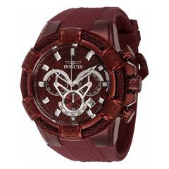 Invicta Men's Chronograph Watch - Bolt Red and Silver Dial Silicone Strap | 40662