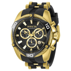 Invicta Men's Chronograph Watch - Bolt Yellow Gold Case Two Tone Strap | 31315