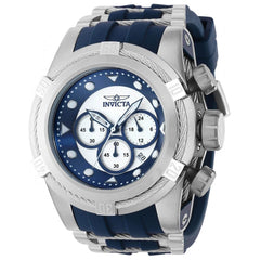 Invicta Men's Chronograph Watch - Bolt Zeus Blue and Silver Tone Dial Strap | 37190