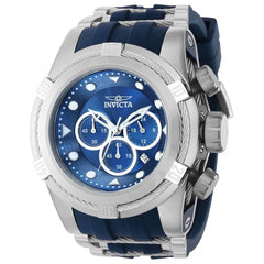 Invicta Men's Chronograph Watch - Bolt Zeus Blue and Silver Tone Strap | 37191