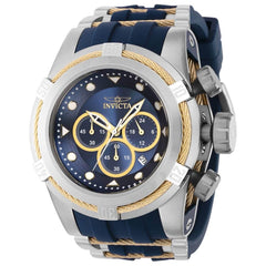 Invicta Men's Chronograph Watch - Bolt Zeus Blue and Yellow Gold Strap | 37194