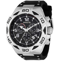 Invicta Men's Chronograph Watch - Coalition Forces Quartz Black Dial Strap | 36673