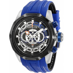 Invicta Men's Chronograph Watch - Cruiseline Black Dial Blue Silicone Strap | 32142