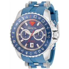 Invicta Men's Chronograph Watch - DC Comics Superman Blue and Silver Strap | 34862