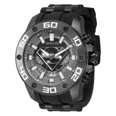 Invicta Men's Chronograph Watch - DC Comics Superman Gunmetal and Black Dial | 43594