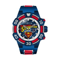 Invicta Men's Chronograph Watch - DC Comics Superman Red and Blue Strap | 41139