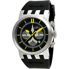 Invicta Men's Chronograph Watch - DNA Black Dial Rubber Strap | 10398