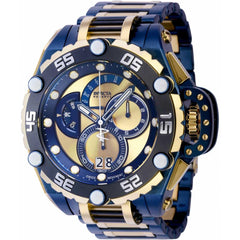 Invicta Men's Chronograph Watch - Flying Fox Blue and Gold Dial Bracelet | 38733