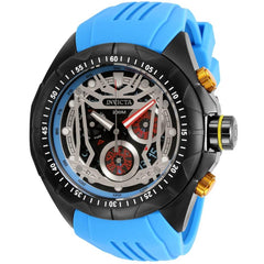 Invicta Men's Chronograph Watch - Hydromax Swiss Quartz Blue Silicone Strap | 32208