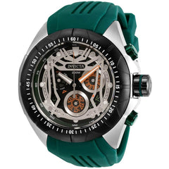 Invicta Men's Chronograph Watch - Hydromax Swiss Quartz Green Silicone Strap | 32207