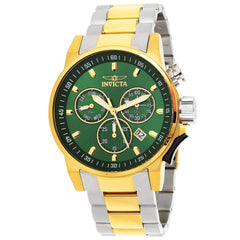 Invicta Men's Chronograph Watch - I-Force Green Dial Two Tone Bracelet | 31634