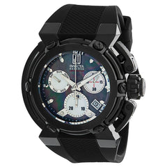 Invicta Men's Chronograph Watch - Jason Taylor Black Case MOP Dial Strap | 33969