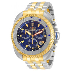 Invicta Men's Chronograph Watch - Jason Taylor Blue Dial Two Tone Bracelet | 30204