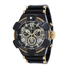 Invicta Men's Chronograph Watch - Jason Taylor Diamond Black Dial Bracelet | 40438