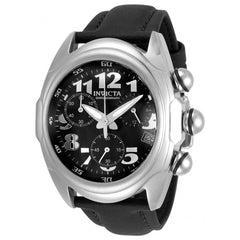 Invicta Men's Chronograph Watch - Lupah Japanese Quartz Black Dial Strap | 31400