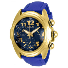 Invicta Men's Chronograph Watch - Lupah Japanese Quartz Blue Dial Strap | 31407