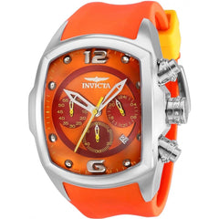 Invicta Men's Chronograph Watch - Lupah Quartz Orange Silicone Rubber Strap | 36966