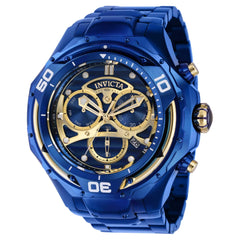 Invicta Men's Chronograph Watch - Mammoth Day-Date Blue Dial Bracelet | 38090