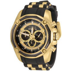 Invicta Men's Chronograph Watch - Pro Diver Black and Gold Tone Dial Strap | 30829