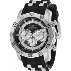 Invicta Men's Chronograph Watch - Pro Diver Black and Silver Tone Dial Strap | 30028