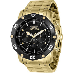 Invicta Men's Chronograph Watch - Pro Diver Black Carbon Fiber Dial Bracelet | 37725