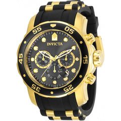 Invicta Men's Chronograph Watch - Pro Diver Black Dial Two Tone Strap | 30764