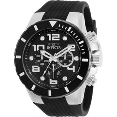 Invicta Men's Chronograph Watch - Pro Diver Black Polyurethane Strap | 30776