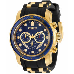 Invicta Men's Chronograph Watch - Pro Diver Blue and Gold Tone Dial Strap | 35416
