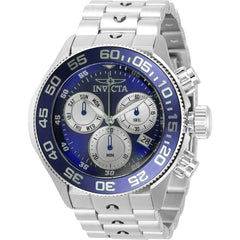 Invicta Men's Chronograph Watch - Pro Diver Blue and Silver Dial Bracelet | 31796