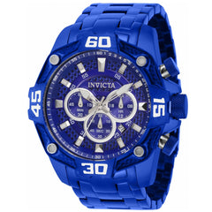 Invicta Men's Chronograph Watch - Pro Diver Blue and Silver Tone Dial Bracelet | 40255