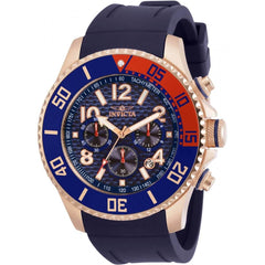 Invicta Men's Chronograph Watch - Pro Diver Blue Dial Rubber Strap | 30986
